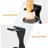 Healeved Shaving Brush Stand and Soap Bowl for Men Acrylic Beard Brush Holder with Razor Stand Portable Shaving Cup for Neat Drying and Organized Grooming Lightweight Accessory Kit view 3