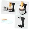 COOLHIYA Premium Stainless Steel Shaving Bowl and Brush Stand for Men with Non Slip Base Razor Holder and Soap Cup Beard Grooming Kit for Comfortable Shaving Experience and Bathroom Decor view 2