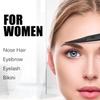Facial Hair Scissors for Men Women - Eyebrow, Nose Hair, Beard, Eyelashes, Moustache, Ear Hair Trimming Kit, Curved and Rounded Safety Tips-2PCS Black view 4