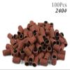 100pcs Nail Drill Bits Sanding Bands for Nail Drill File Grinder Sander Band Set view 2