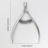 Cuticle Trimmer,CATHATRR Professional Nails Cutter Stainless Steel Remover Nippers Manicure Tools For Nails Care Stainless Steel Cuticle Remover Nippers view 4
