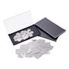 AHANDMAKER 3 Pack Makeup Palette with Clear Top Travel Makeup Organizer Empty Eyeshadow Pan Dispensing Storage Box with 60Pcs Adhesive Metal Stickers for DIY Cosmetics view 1