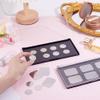 AHANDMAKER 3 Pack Makeup Palette with Clear Top Travel Makeup Organizer Empty Eyeshadow Pan Dispensing Storage Box with 60Pcs Adhesive Metal Stickers for DIY Cosmetics view 3