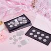 AHANDMAKER 3 Pack Makeup Palette with Clear Top Travel Makeup Organizer Empty Eyeshadow Pan Dispensing Storage Box with 60Pcs Adhesive Metal Stickers for DIY Cosmetics view 4