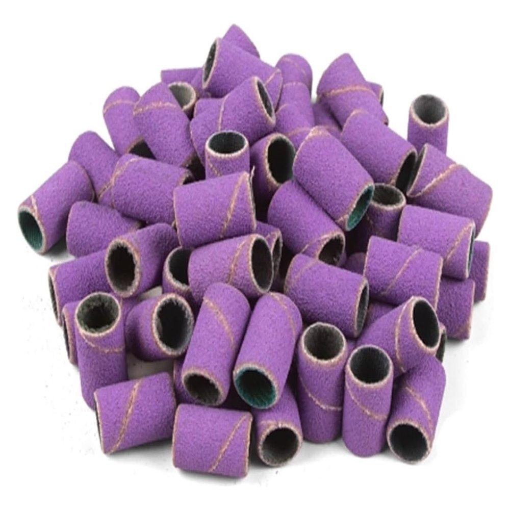 100pcs Nail Drill Bits Sanding Bands for Nail Drill File Grinder Sander Band Set
