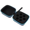ETHZZLE Essential Oil Bottle Holder Organizer Case with Lanyard Portable Blue Storage Bag for Travel Display and Safe Transport of Aromatherapy Bottles view 1