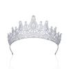 14K Gold Luxury Moissanite Bridal Crown, Grand European-Style Hair Accessory and Headpiece for Women, Ultimate Gift for Bride, Wedding Celebrations or Festive Occasions (Style 2) view 1