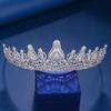 14K Gold Luxury Moissanite Bridal Crown, Grand European-Style Hair Accessory and Headpiece for Women, Ultimate Gift for Bride, Wedding Celebrations or Festive Occasions (Style 2) view 2
