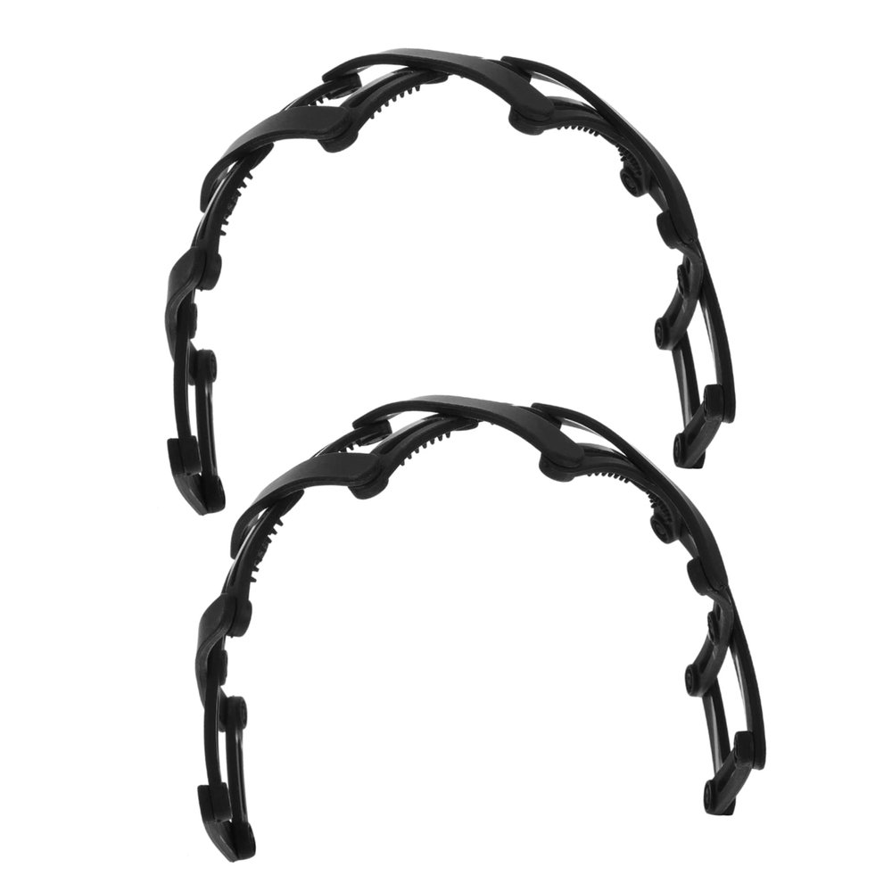BUTIFULSIC 2pcs Folding Plastic Headband with Non Slip Teeth Three Way Wearing Hair Band for Women and Comfortable Travel and Daily Use Hair Accessory in Black