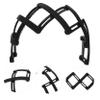 BUTIFULSIC 2pcs Folding Plastic Headband with Non Slip Teeth Three Way Wearing Hair Band for Women and Comfortable Travel and Daily Use Hair Accessory in Black view 4