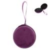 FOMIYES Compartment Velvet Essential Oil Bag Organizer Portable Bottle Storage Case with Smooth Zipper and Lanyard Protective Perfume Bottle Holder for Travel and Daily Use Purple view 1