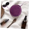 FOMIYES Compartment Velvet Essential Oil Bag Organizer Portable Bottle Storage Case with Smooth Zipper and Lanyard Protective Perfume Bottle Holder for Travel and Daily Use Purple view 3