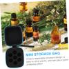 Mikinona Essential Oil Storage Bag with Hanging Strap Shockproof Bottle Organizer Pouch for Travel and Aromatherapy Compact Blue Protective Case for Essential Oil Bottles view 2