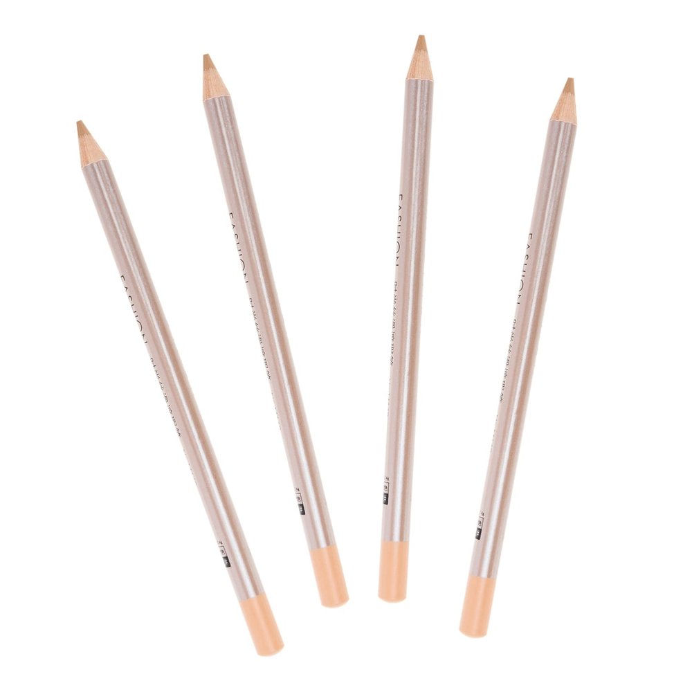BESTYASH 4pcs Concealer Pen Professional Cosmetic Concealer Pencils for Dark Circles Blemish Covering Lightweight Wood Material Face Makeup Sticks for Spot and Scar Concealment