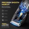 Beard Trimmer for Men, IPX7 Waterproof Body Hair Trimmer Electric Razor Shaver Body Grooming Kit Wet/Dry Use for Groin, Nose, Ear Hairs, Beard, Legs, Chest (Black) view 2