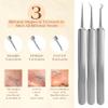 22 Pcs Pimple Popper Tool Kit 410 Stainless Steel Blackhead Remover Tools, Pimple Extractor Tool Kit for Blackheads, Blemish, Comdone, Acne, Zit, and Whiteheads for Face & Nose view 3