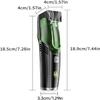 Electric Hair Clipper, Vacuum Beard Trimmer for Men with Adjustable Comb, Waterproof Electric Trimmer Kit - 20 Length Settings, Built-in Hair Suction, USB Rechargeable for Sideburns & Mustache (Blue) view 2