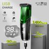 Electric Hair Clipper, Vacuum Beard Trimmer for Men with Adjustable Comb, Waterproof Electric Trimmer Kit - 20 Length Settings, Built-in Hair Suction, USB Rechargeable for Sideburns & Mustache (Blue) view 3