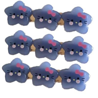 3PCS Star Hair Clips,Five-Pointed Stars Bang Hair Clips,Animal Shape Hair Jaw Clips,Small Claw Clips for Women,Hair Jaw Barrettes Accessories (Star)