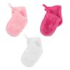 Beaupretty 6Pcs Facial Cleaning Gloves Makeup Remover Mitts for Gentle Exfoliation and Reusable Face Washing Skin Friendly Soft in White Rose Red and Pink Colors view 1