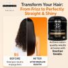 Brazilian Keratin Smoothing Treatment with Stem Cells, Nanoplasty with Hydrolyzed Collagen, Formaldehyde Free Straightening, Shine, Repair, Frizz Control, For All Hair Types, 2 Uses view 4