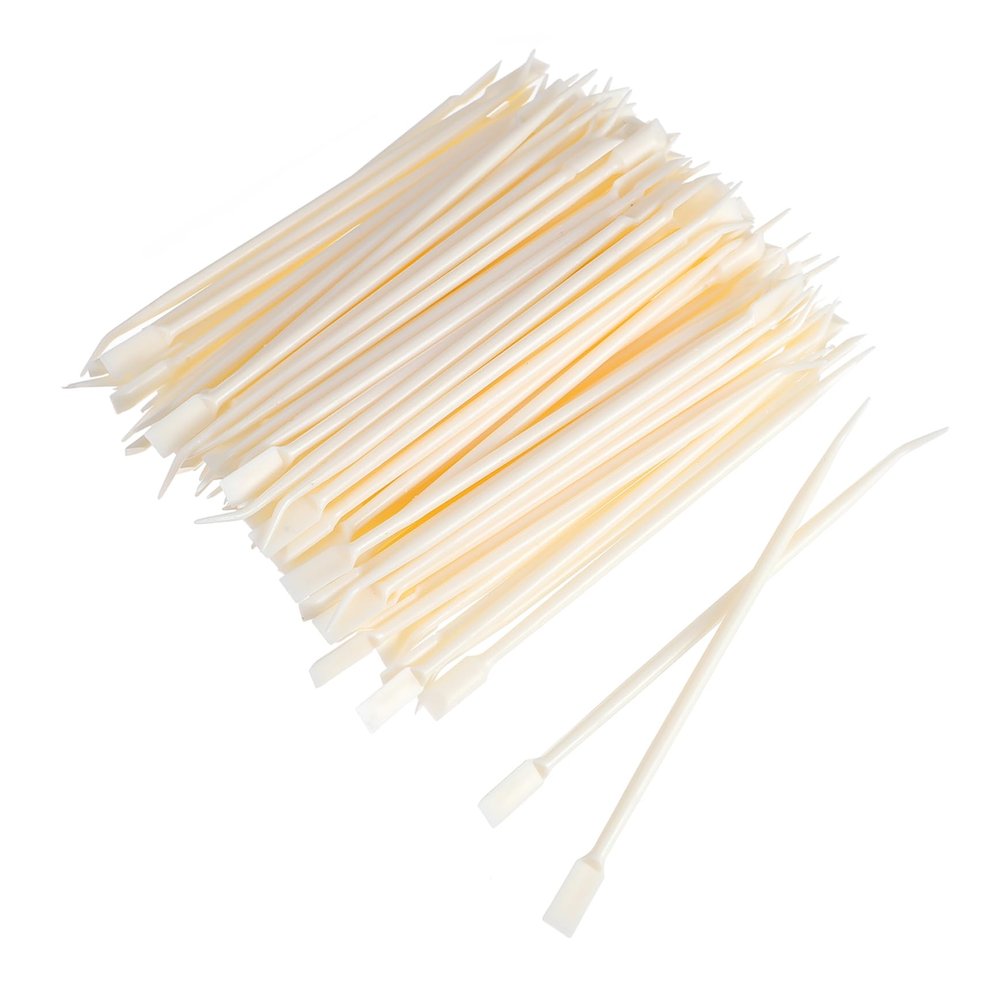 DECHOUS 100pcs Eyelash Rod Lift Tools Plastic Temperature Resistant Eyelash Extension Needle Kit with Dual Ended Design for Gentle Lash Perm and Separation