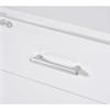 Dir Manicure Station Professional Salon Spa Nail Table with Ventilation Kit Avalon in White/Chrome Hardware view 4