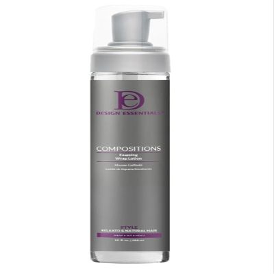 Design Essentials Compositions Foaming Wrap Lotion for All Hair Types. Create Wraps, Sets or Molds. Non Flaking, Detangling 288 ml Pump Bottle