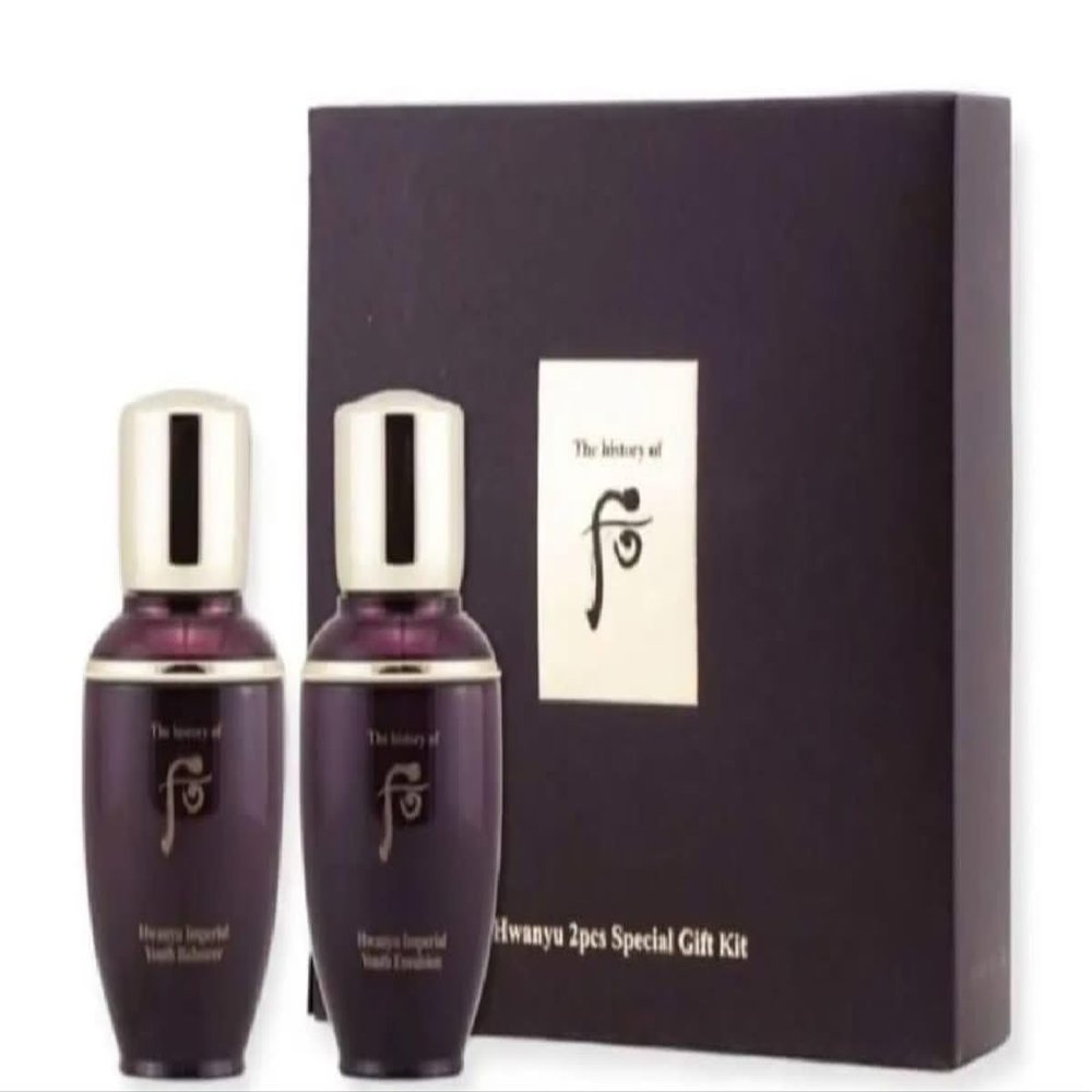 (Thuy's Cosmetics Store) Whoo Hwanyu Imperial Youth banlancer 25ml & Emulsion 25ml, Gift kit (2pcs)