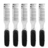 5Pcs Beard Comb Set, Silver Color, Made of Durable ABS Nylon, Anti Static, Comfortable Handle, Rounded Teeth for Smoothing Hair, Ideal for Home Salon Beauty Use view 1