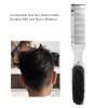 5Pcs Beard Comb Set, Silver Color, Made of Durable ABS Nylon, Anti Static, Comfortable Handle, Rounded Teeth for Smoothing Hair, Ideal for Home Salon Beauty Use view 2