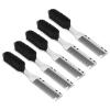 5Pcs Beard Comb Set, Silver Color, Made of Durable ABS Nylon, Anti Static, Comfortable Handle, Rounded Teeth for Smoothing Hair, Ideal for Home Salon Beauty Use view 3