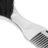 5Pcs Beard Comb Set, Silver Color, Made of Durable ABS Nylon, Anti Static, Comfortable Handle, Rounded Teeth for Smoothing Hair, Ideal for Home Salon Beauty Use view 4