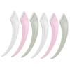 GALPADA 6pcs Eyebrow Razors for Women and Men Portable Stainless Steel Facial Hair Remover Curved for Precise Eyebrow Trimming and Fine Hair Removal Lightweight Compact Design for Travel view 1