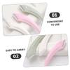 GALPADA 6pcs Eyebrow Razors for Women and Men Portable Stainless Steel Facial Hair Remover Curved for Precise Eyebrow Trimming and Fine Hair Removal Lightweight Compact Design for Travel view 4