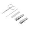 5Pcs Stainless Steel Nail Clipper Set, High Sharpness Manicure Kit for Finger Nail Toenail Ear Care, with Convenient Storage Box, Excellent Men Women Seniors view 3