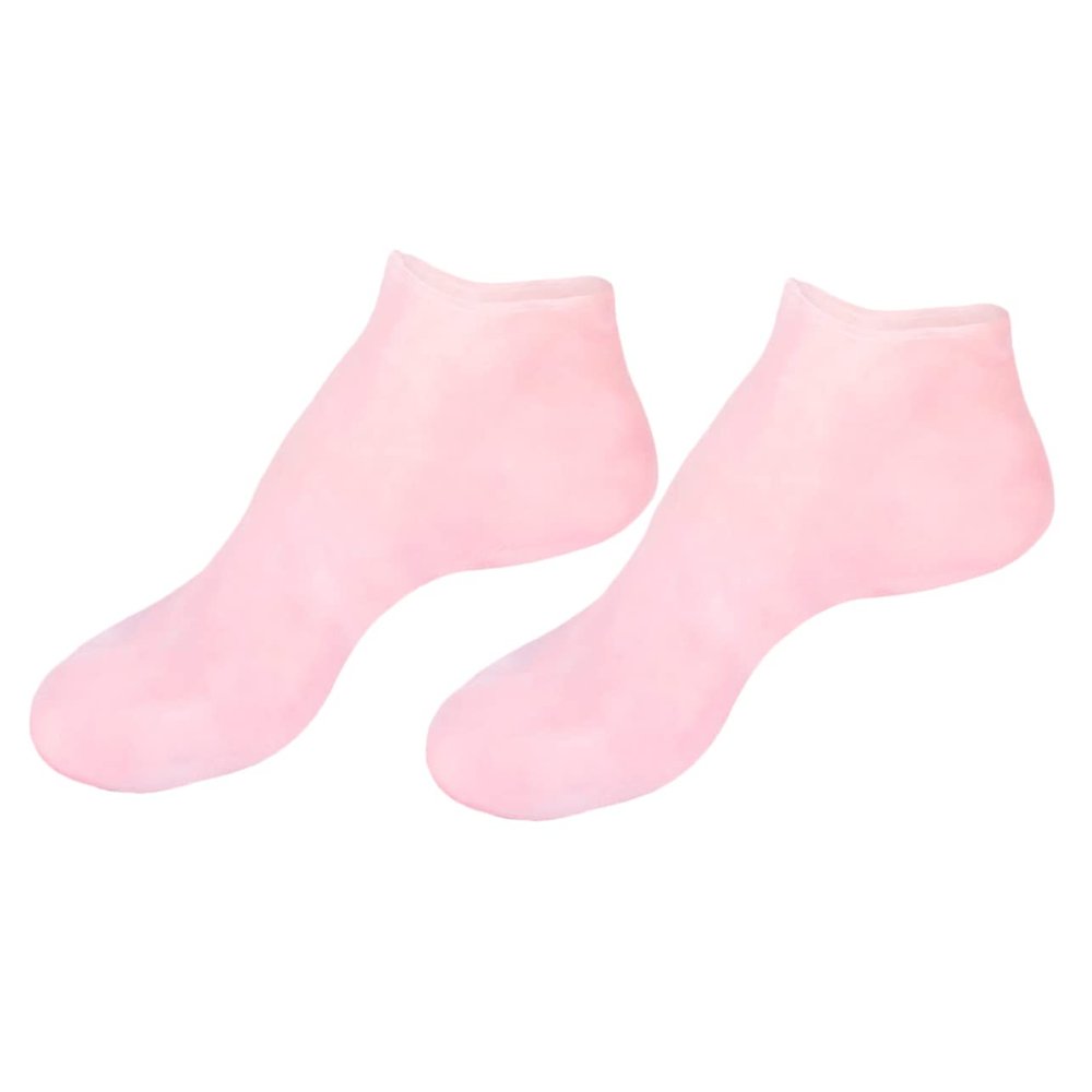 Beaupretty Moisturizing Protective Feet Socks for Dry Cracked Heels Sebs Dry Skin Boat Socks with Non Slip Massage Cushioning Foot Care for Rough Peeling and Callused Skin Womens