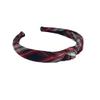 1" Knotted Headband in School Uniform Plaid-Padded headband-Knot at Top-Uniform Headband (Plaid 72) view 1