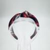 1" Knotted Headband in School Uniform Plaid-Padded headband-Knot at Top-Uniform Headband (Plaid 72) view 3