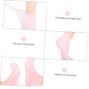 MAJORMENCH Cracking Sebs Boat Socks with Sole Pads for Moisturizing and Softening Feet Protective Footwear for Dry Rough Cushioning Pink view 4