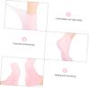 TOVINANNA Dry Rejuvenate Foot Socks with Sebs Sole Pads Moisturizing Cracked Heel Protection Non Slip Massage Socks for Dry Rough Skin Care Pink view 2