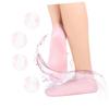 TOVINANNA Dry Rejuvenate Foot Socks with Sebs Sole Pads Moisturizing Cracked Heel Protection Non Slip Massage Socks for Dry Rough Skin Care Pink view 3