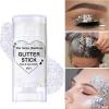 2Pcs Body Glitter Gel,Silver Gold Chunky Sparkling Glitter Stick,Waterproof Lasting Sparkling Body Gel Sequins,Face Hair Nail Festival Glitter Make Up for Halloween Birthday Makeup Party view 3