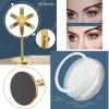 10X Lighted Makeup Mirror, 360 Rotation, 3 LED Light Setting, Rechargeable Double Sidede Magnifying Vanity Mirror, Adjustable Brightness Cosmetic Light up Mirror (Rose Gold, 8inch) view 3
