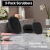 ARIOSOX 2 PCS Face Scrubber, Soft Silicone Face Exfoliator with Suction Cup for Man and Women Deep Skin Clean (Body Scrubber + Face Scrubber Black) view 2