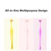 hhfvvda 6 PCS Mini Eyebrow Razor Set - Facial Hair Remover with Protective Covers for Lip,Small Face Razors for Peach Fuzz and Fine Hair, Multipurpose Exfoliating Dermaplaning Tools for Women and Men view 3