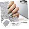 Beaupretty Full Rhinestone Nail Mat Foldable and Display Diamond Encrusted Design for Salon Home Use view 2
