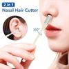 Dovciua 2-in-1 Nasal Hair Cutter, Upgraded Double-Sided Nose Hair Knife with Ear Picker, 360 Nostril Hair Remover Tool, Portable Nose Hair Trimmer for Women and Men (24pcs) view 3