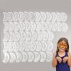 50pcs Face Paint Stencils with Different Patterns, Reusable Face Painting Stencils for Events,Makeup - Washable Body Art Templates ,Ideal for Halloween, Birthday ,Festivals view 1