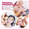 Baluue Reusable Face Paint Practice Board with Realistic Human Faces for Makeup and Special Effects Lightweight Plastic Templates for Boys Washable and Portable view 3